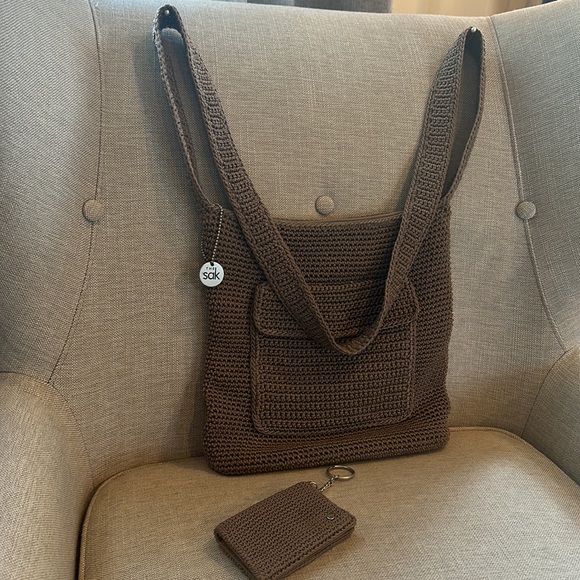The Sak Handbags - The Sak Crochet crossbody bag & matching ID/card holder key chain